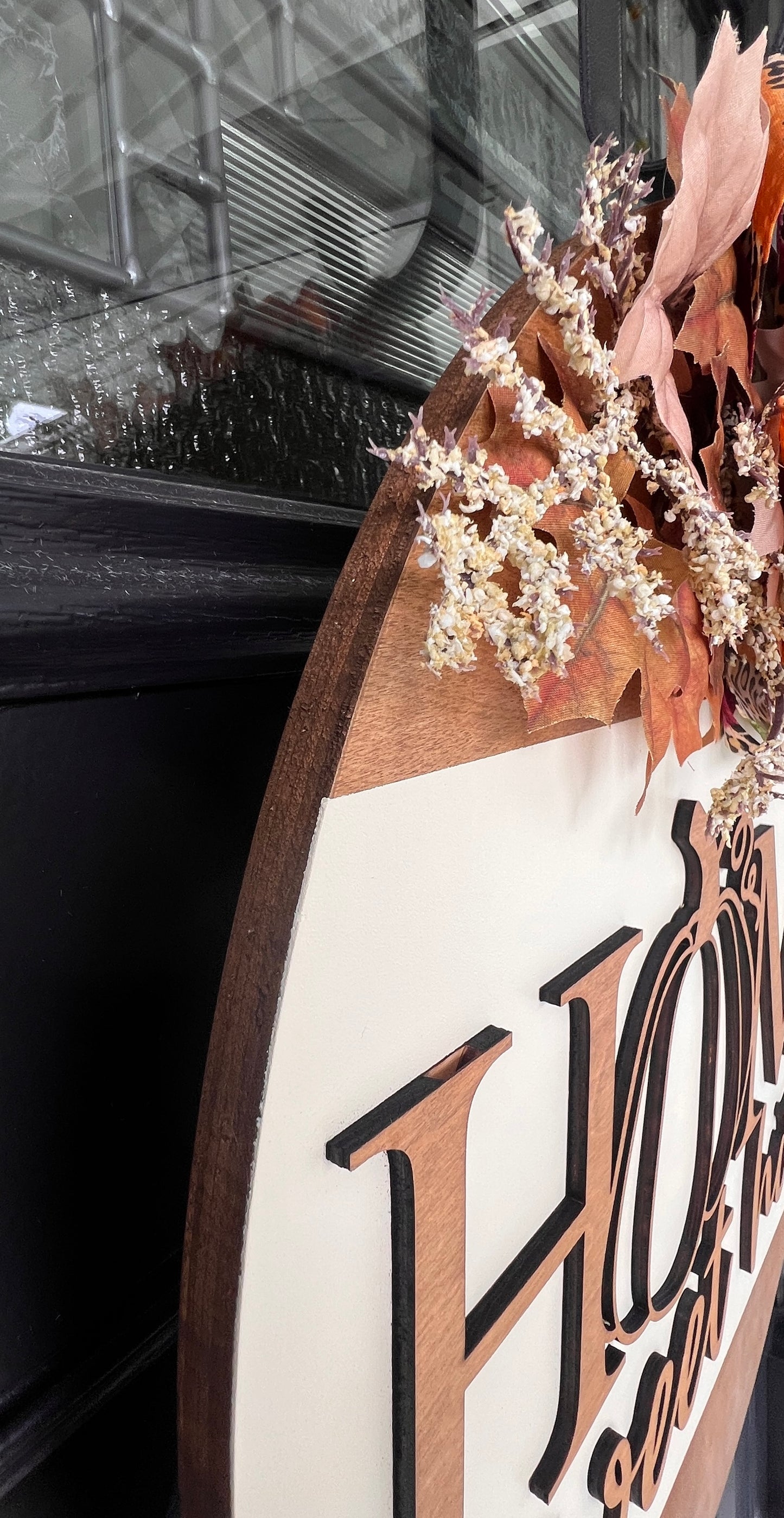 Home Sweet Home Pumpkin Fall Door Hanger | Fall Front Door Decor