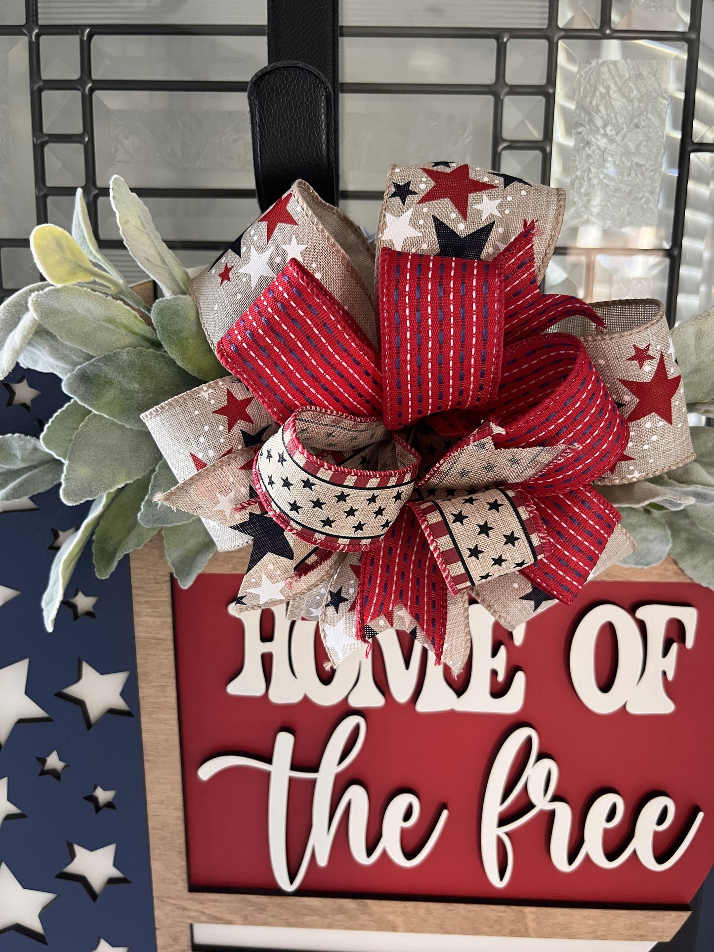 “patriotic door hanger”
“American flag decor”
“front door”
