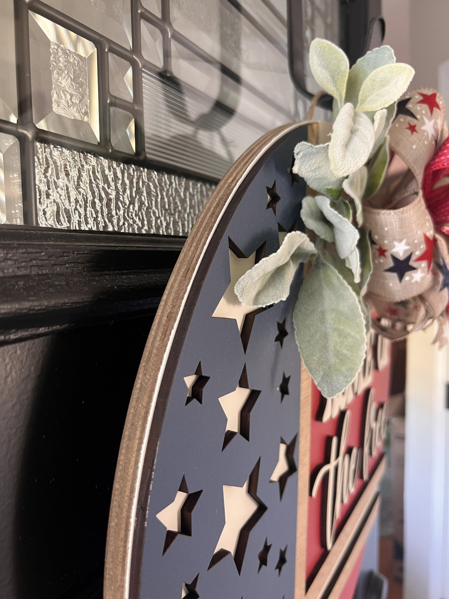 “patriotic door hanger”
“American flag decor”
“front door”
