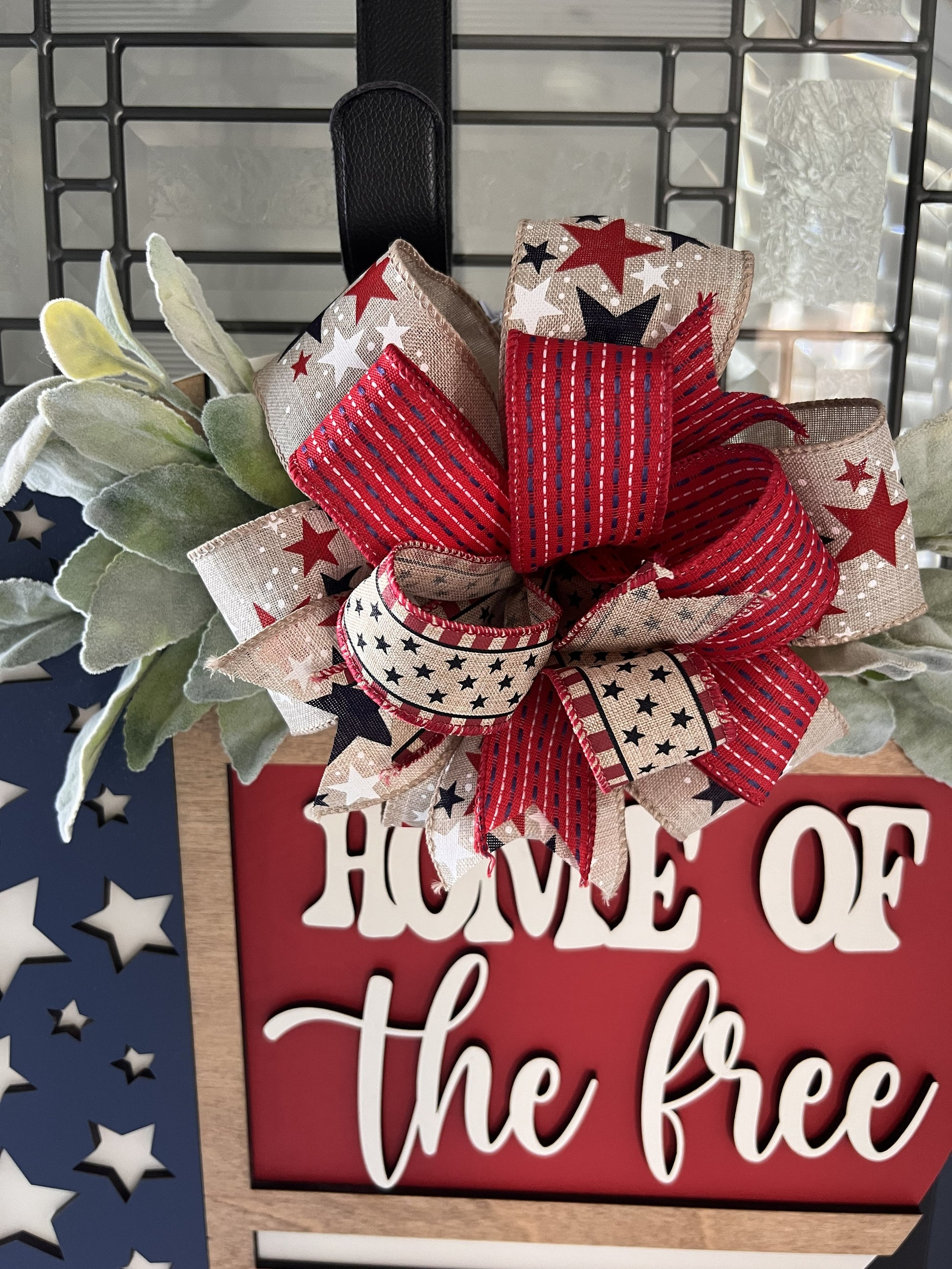 “patriotic door hanger”
“American flag decor”
“front door”